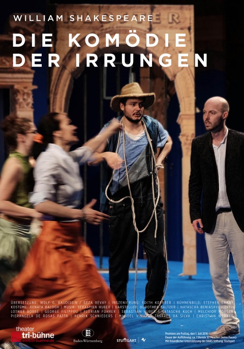 Plakat zur Produktion &quot;Die Komödie der Irrungen&quot;