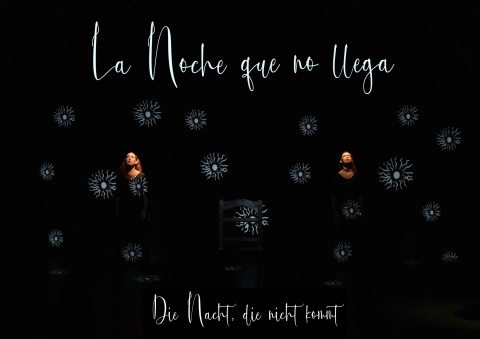 Plakat zur Produktion &quot;La Noche Que No Llega / Die Nacht, die nicht kommt&quot;