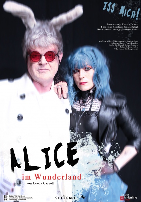 Plakat zur Produktion &quot;Alice im Wunderland&quot;