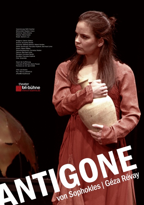 Plakat zur Produktion &quot;Antigone&quot;