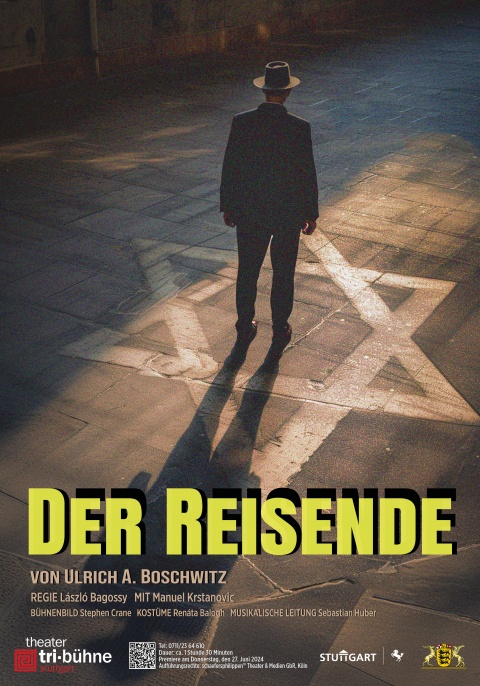 Plakat zur Produktion &quot;Der Reisende&quot;