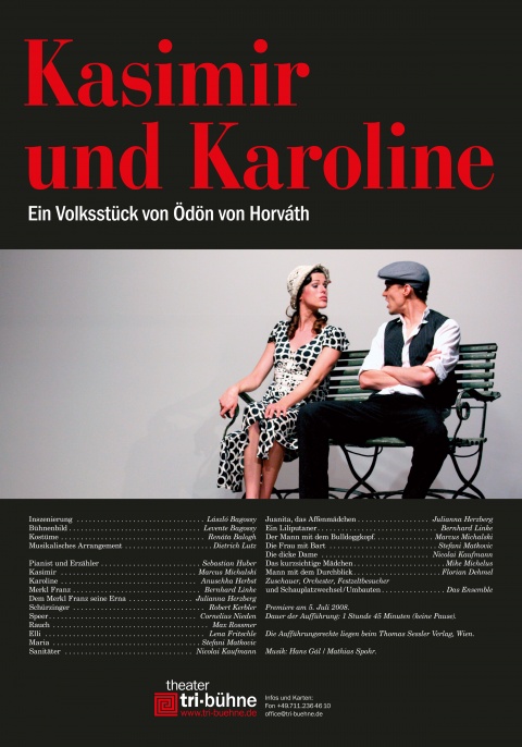 Plakat zur Produktion &quot;Kasimir und Karoline&quot;