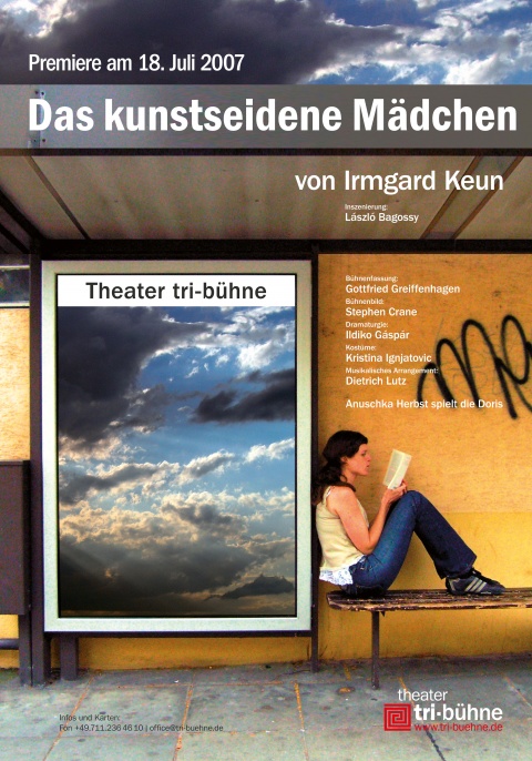 Plakat zur Produktion &quot;Das kunstseidene Mädchen&quot;