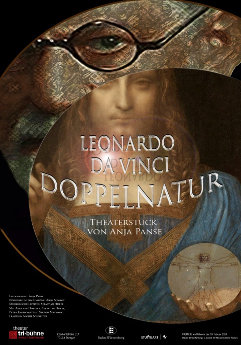 Plakat zur Produktion &quot;Leonardo - Doppelnatur&quot;