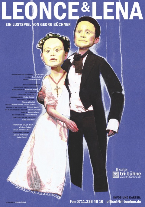 Plakat zur Produktion &quot;Leonce und Lena&quot;