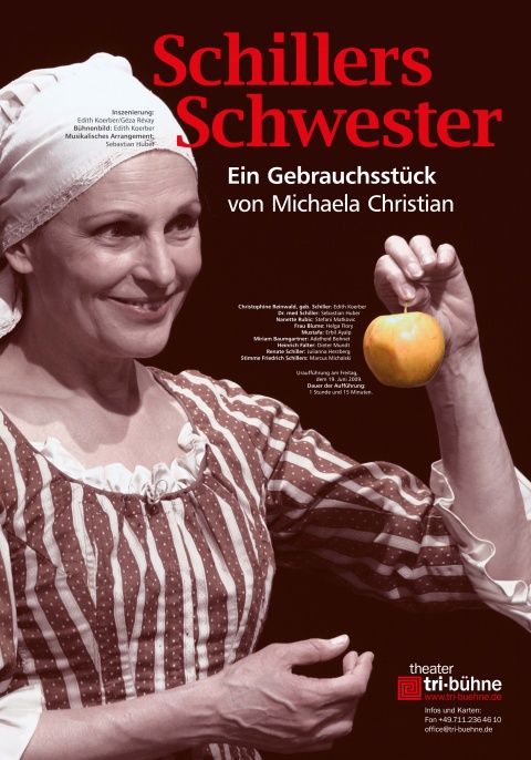 Plakat zur Produktion &quot;Schillers Schwester&quot;