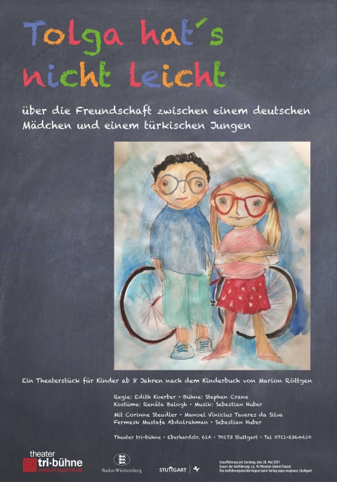 Plakat zur Produktion &quot;Tolga hat's nicht leicht&quot;