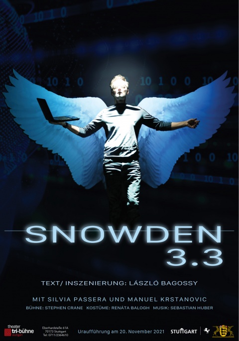 Plakat zur Produktion &quot;Snowden 3.3&quot;